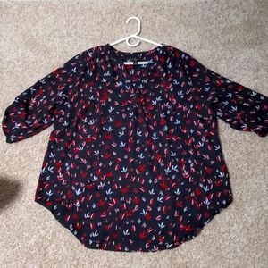 Women's v neck blouse 1x